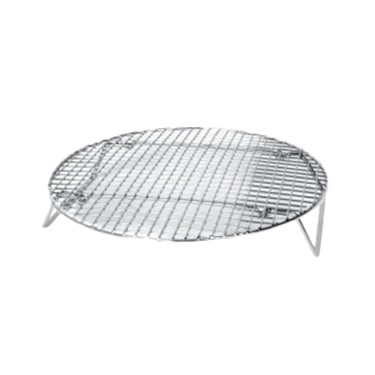 Thunder Group SLRACK1050 round nickel-plated wire steamer rack with welded legs