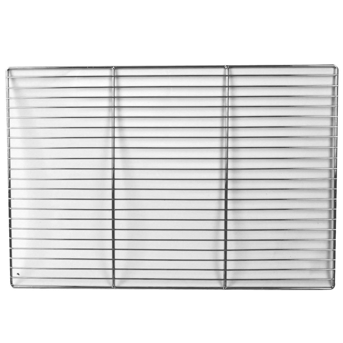 Thunder Group SLRACK1725 chrome-plated wire icing and cooling rack, 17 x 25 inches, top-down view on white background
