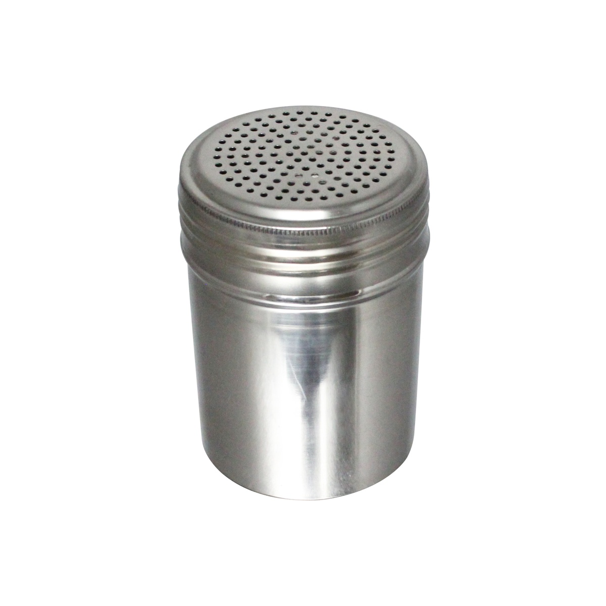 Thunder Group SLRDH002 10 oz stainless steel dredge shaker without handle, perforated fine-hole top