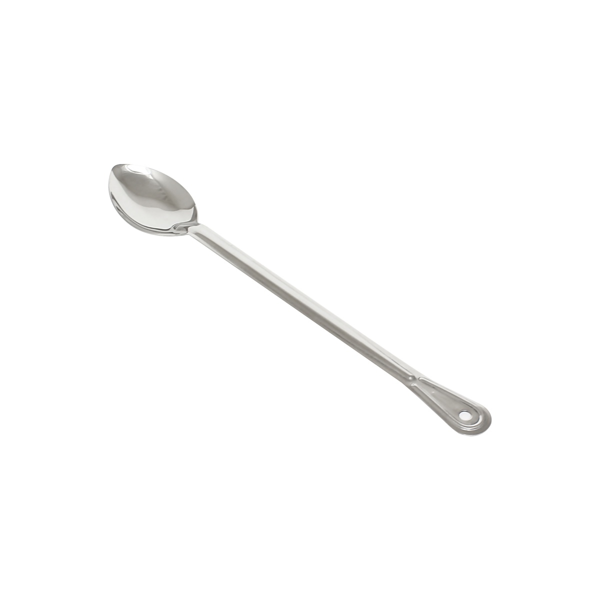Thunder Group SLSBA018 18-inch stainless steel solid basting spoon with flat handle and hanging hole