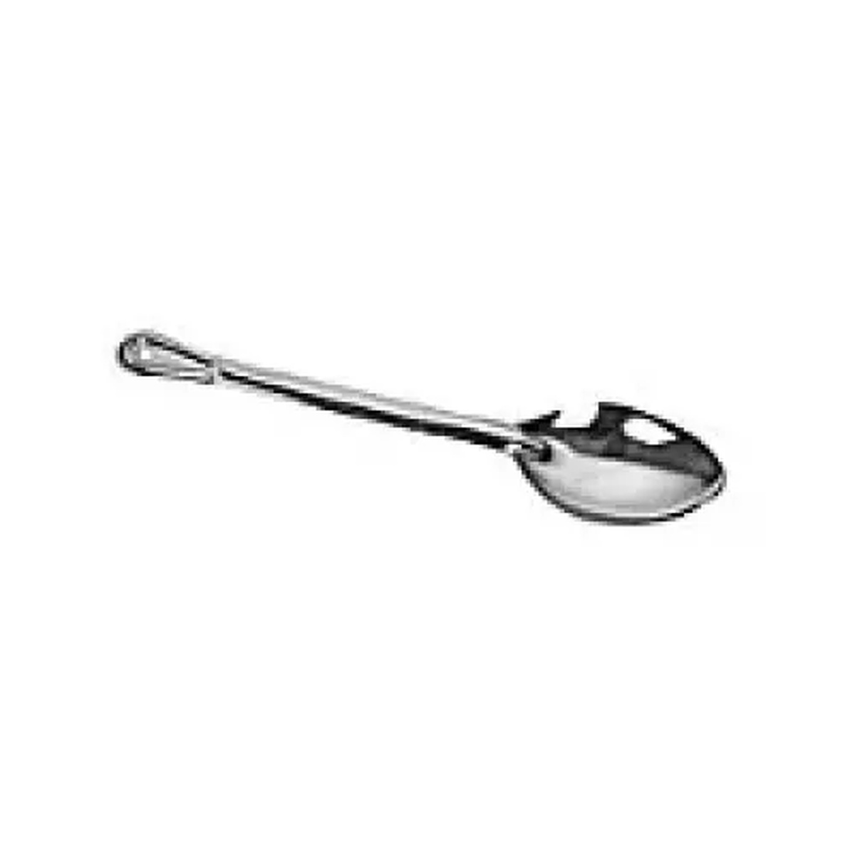 Thunder Group SLSBA111 11-inch stainless steel solid basting spoon with flat handle and hanging hole
