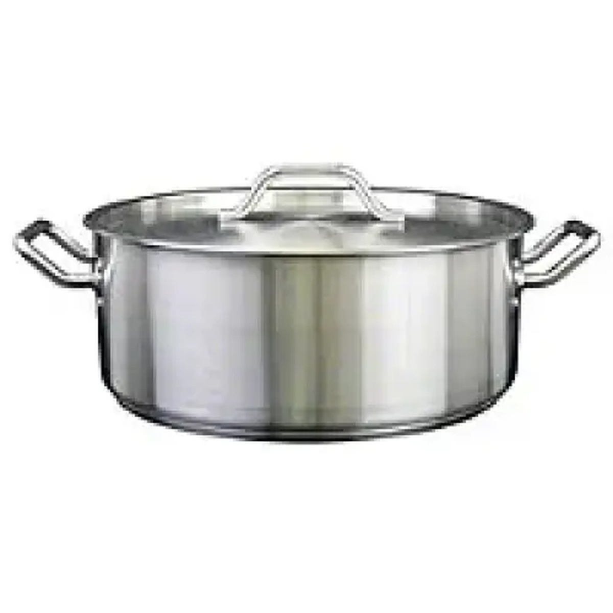 Thunder Group SLSBP030 30 Qt stainless steel brazier with lid and dual handles