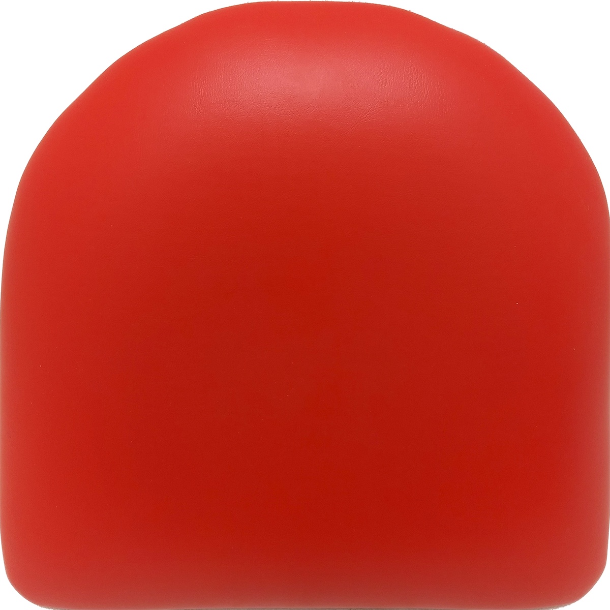 Oak Street SLSEAT-RED red vinyl replacement chair and bar stool seat, top view
