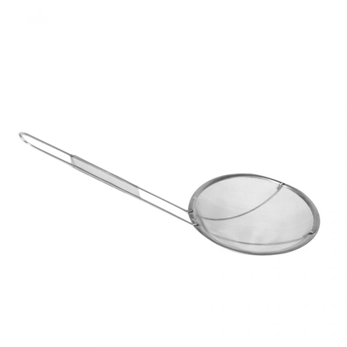 Thunder Group SLSKR55 stainless steel round wire mesh skimmer with long handle and hanging hole