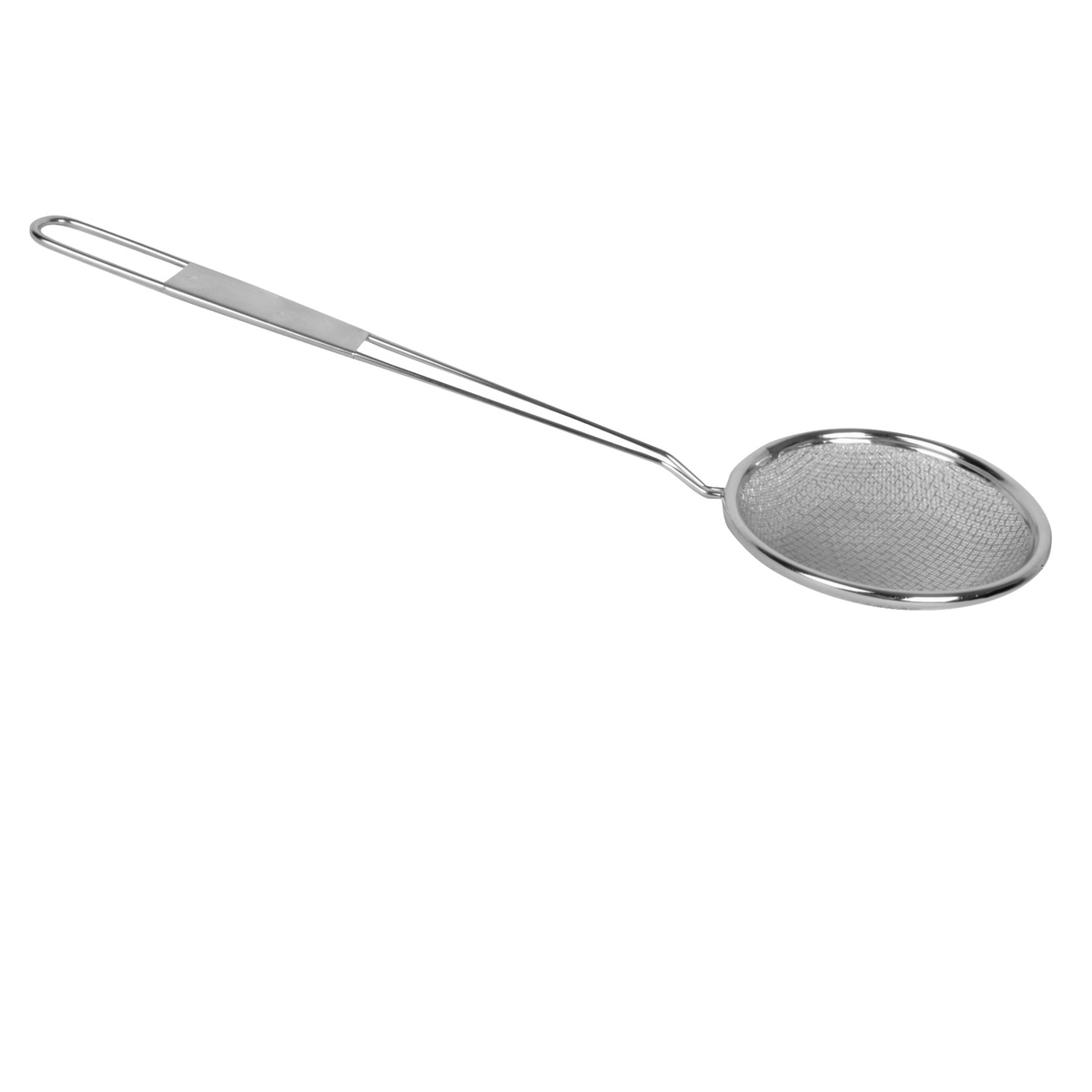 Thunder Group SLSKR60RL 6-inch round reinforced nickel-plated wire mesh skimmer with extra-long handle