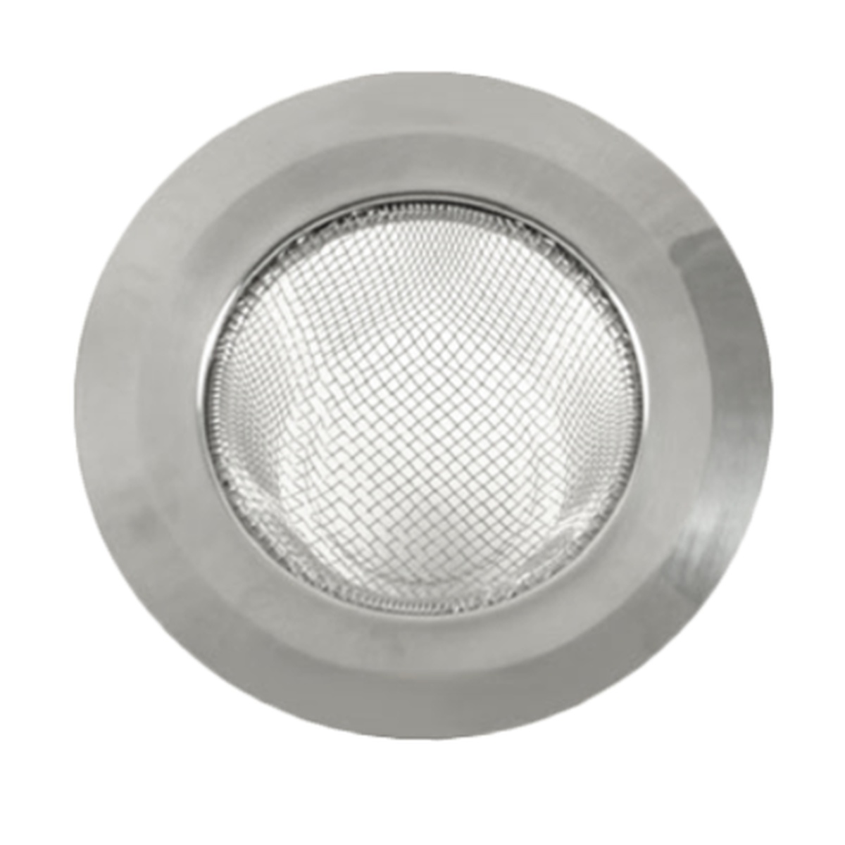 Thunder Group SLSN001W large wide rim stainless steel sink strainer with extra fine mesh cone, top-down view