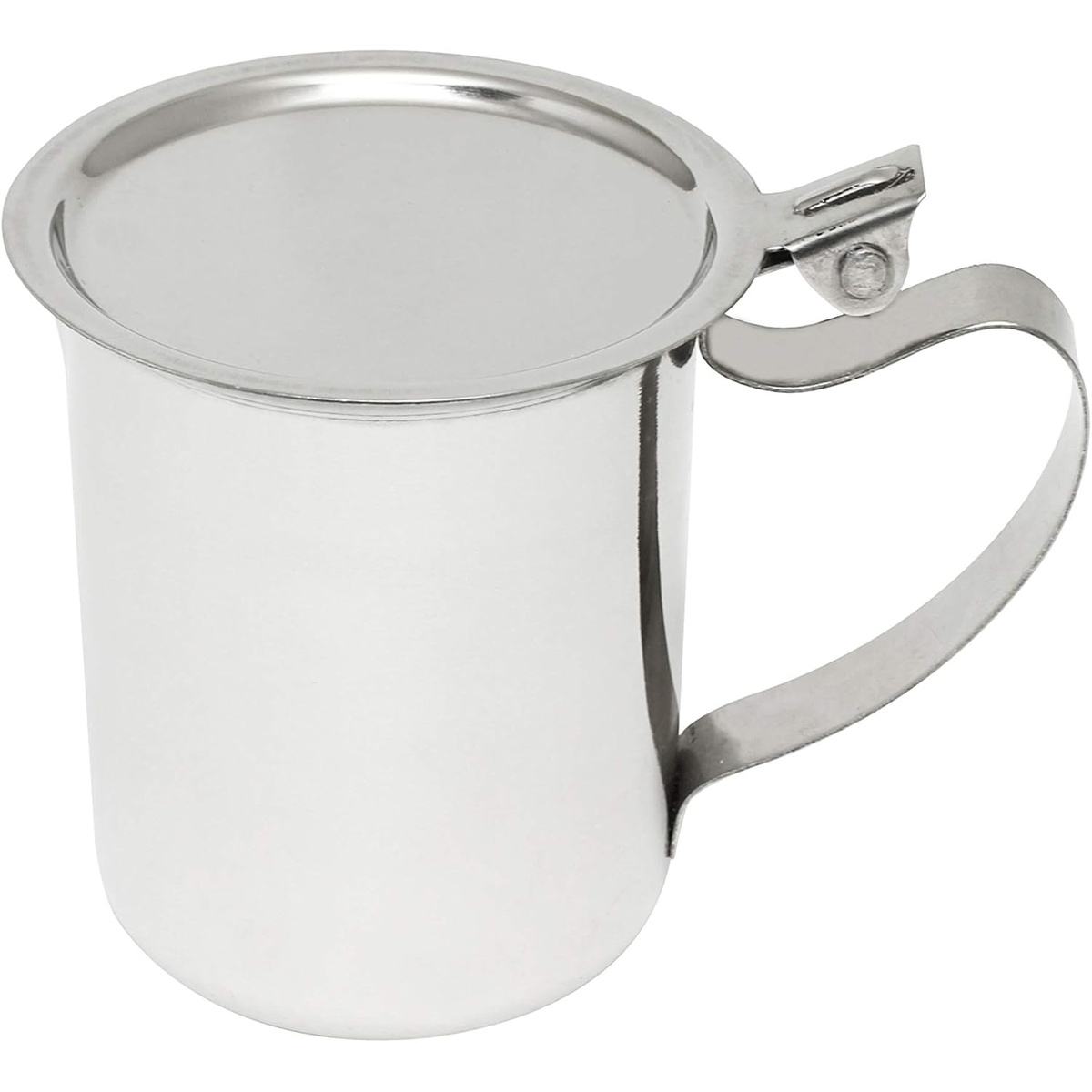 Thunder Group SLSR210 10 oz stainless steel stacking teapot with hinged lid and handle, mirror finish