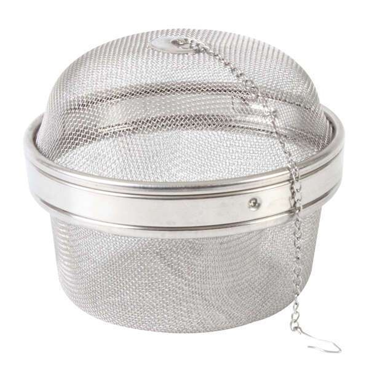 Thunder Group SLTB006 stainless steel tea ball with fine mesh lining and hanging chain