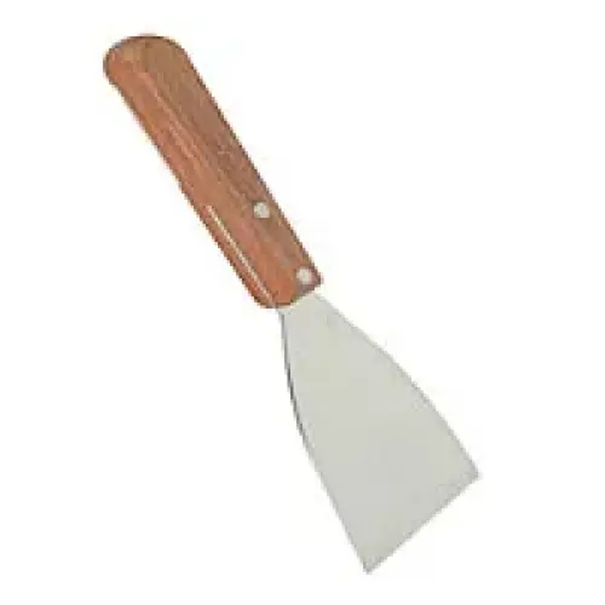 Thunder Group SLTWBS003 stainless steel pan scraper with rustic wood handle