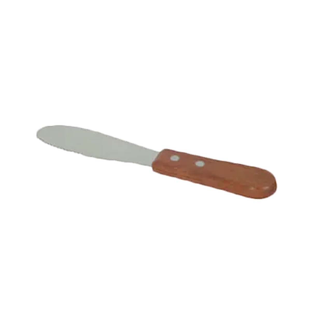 Thunder Group SLTWBS007 sandwich spreader with stainless steel serrated blade and wood handle