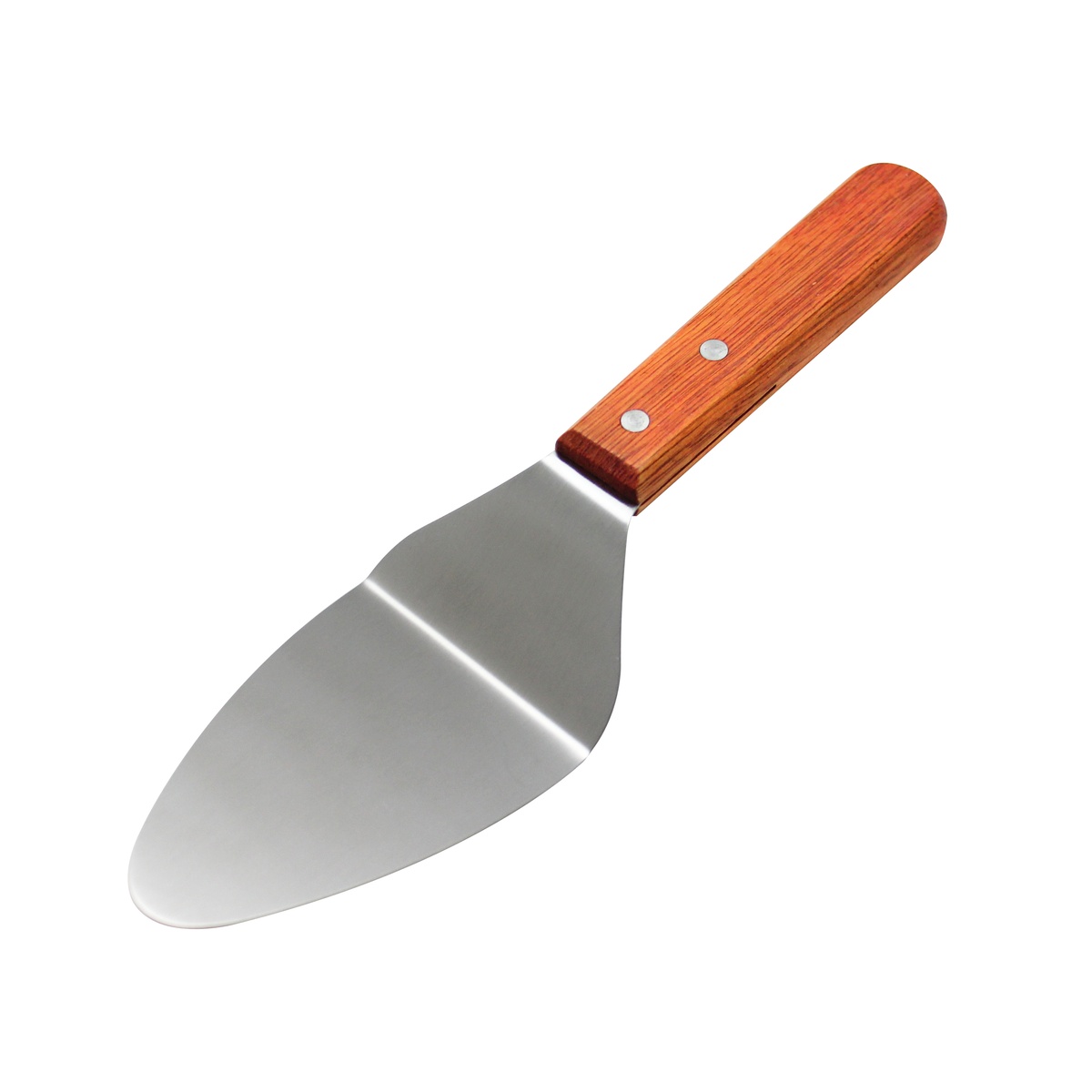 Thunder Group SLTWPS002 6-inch pie server with stainless steel blade and wood handle