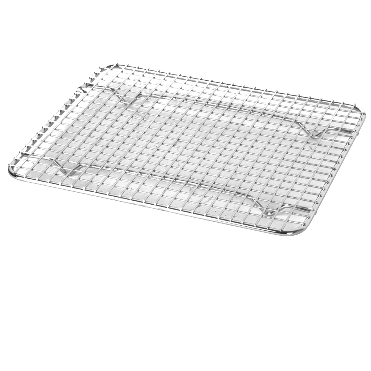 Thunder Group SLWG002 chrome-plated half-size wire grate viewed from above at an angle