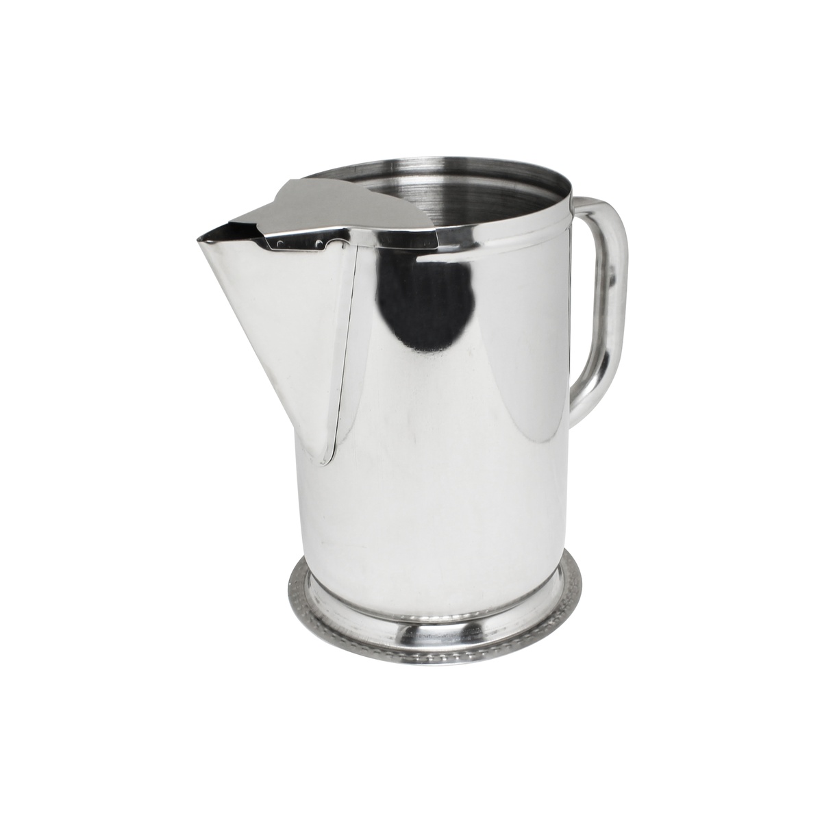 Thunder Group SLWP064 64 oz stainless steel water pitcher with mirror finish and integrated handle