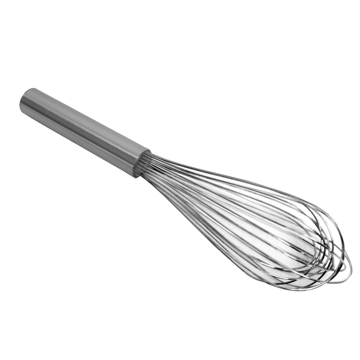 Thunder Group SLWPF022 22-inch stainless steel French whip with cylindrical handle and elongated wire balloon