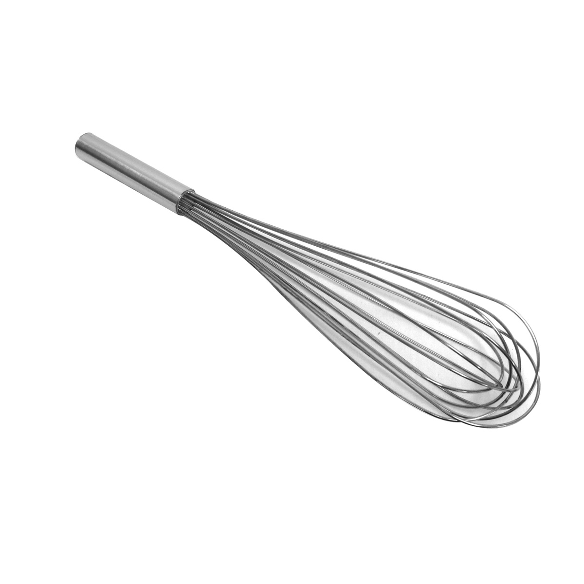 Thunder Group SLWPP110 10-inch stainless steel piano whip on white background