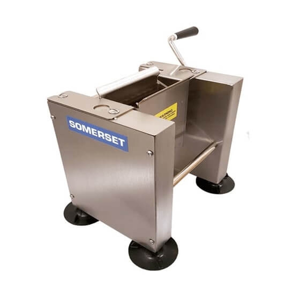 Somerset SMS-60 manual meat shredder with hand crank and stainless steel body