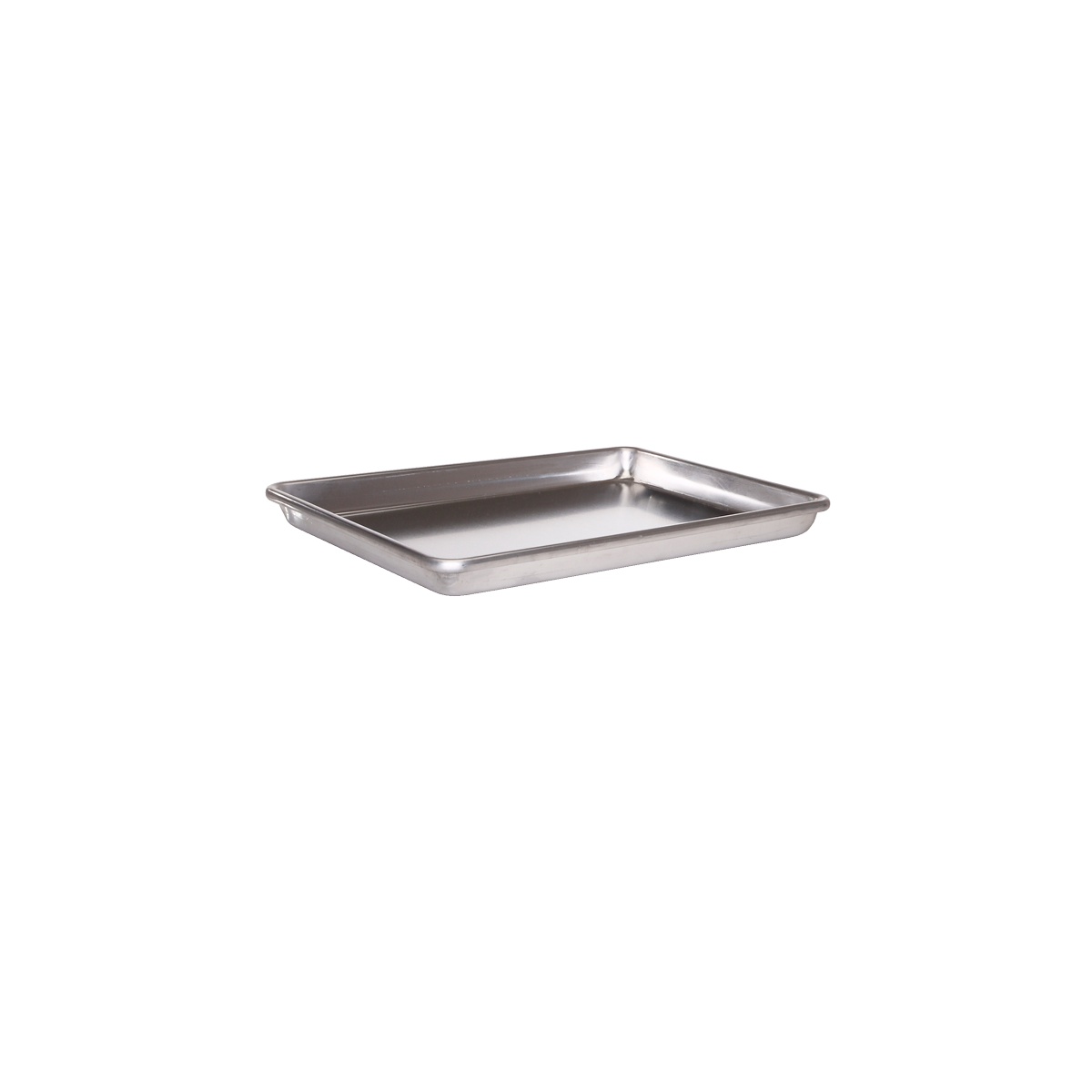 Libertyware SP610 eighth-size aluminum sheet pan with closed bead edge, angled view on white background
