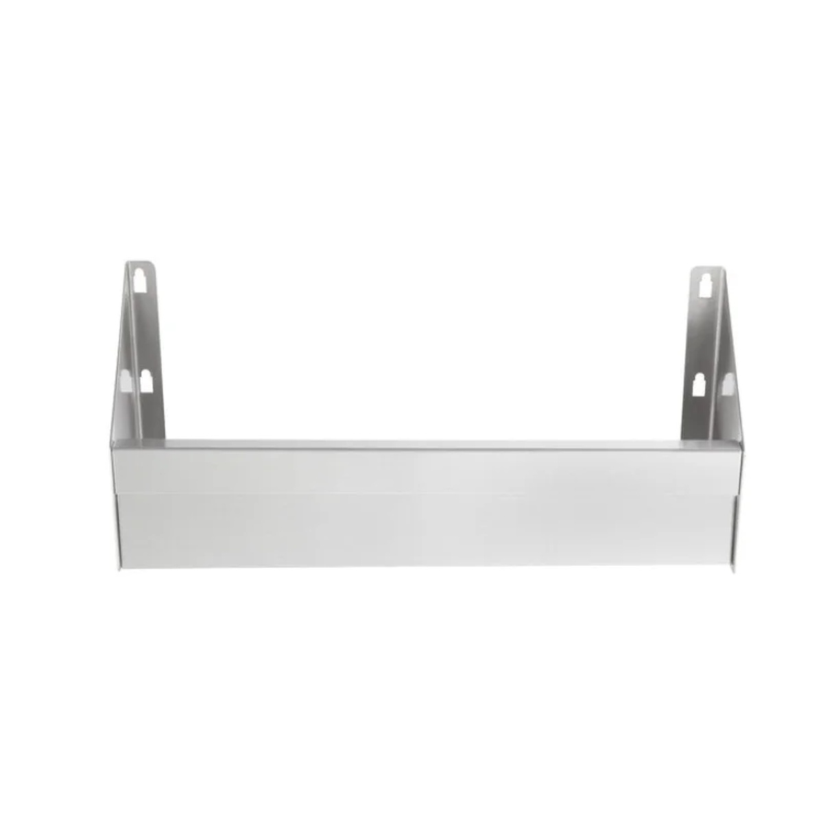 H.A. Sparke SRK-18 satin aluminum utensil snap rack with plated steel hangers, 18 inches long