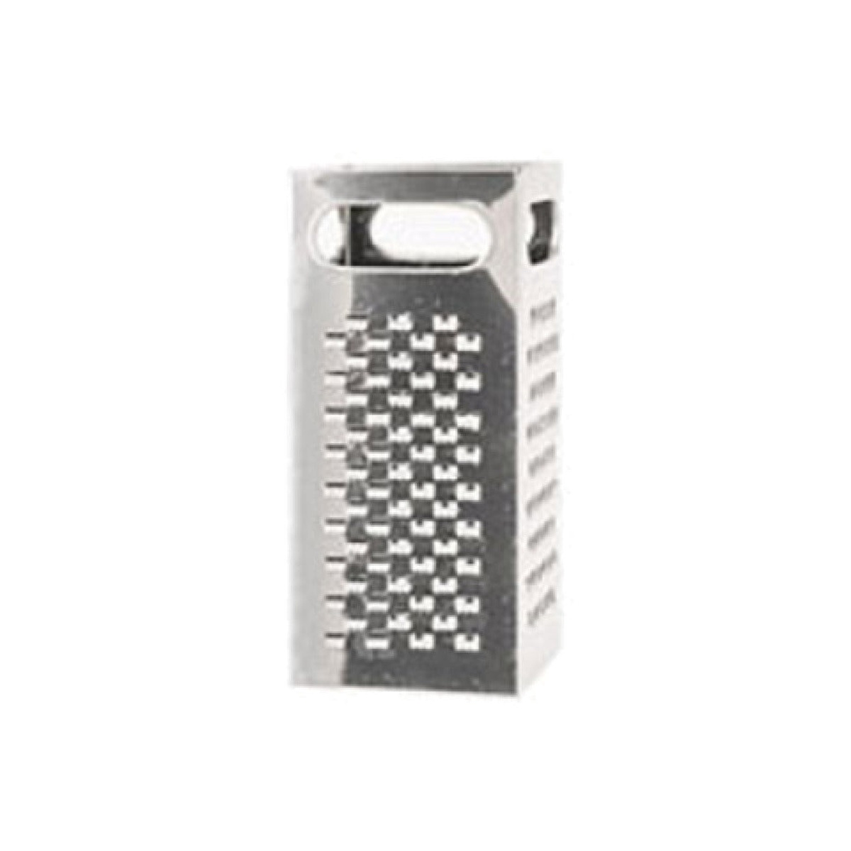 Libertyware SSG1 square four-sided stainless steel box grater showing multiple grating surfaces and top handle
