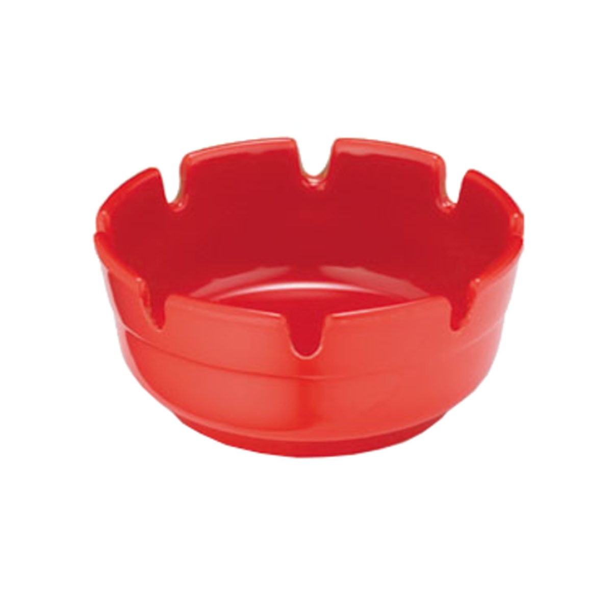 TableCraft ST365R-1 red melamine deep well economy ashtray, 3-3/4 inch diameter