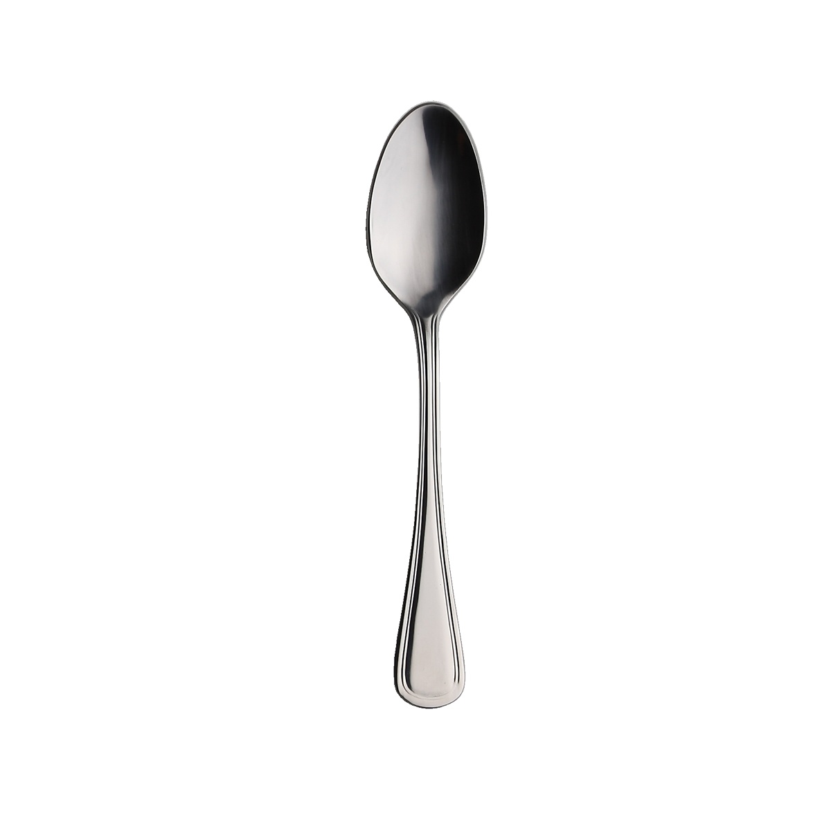 Libertyware STA21 Stansbury European Teaspoon, mirror polished stainless steel, single spoon view