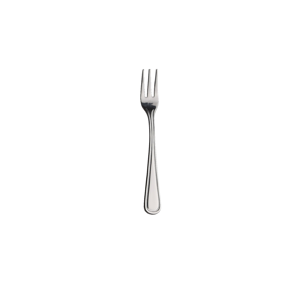 Libertyware Stansbury cocktail oyster fork in mirror-polished 18/0 stainless steel
