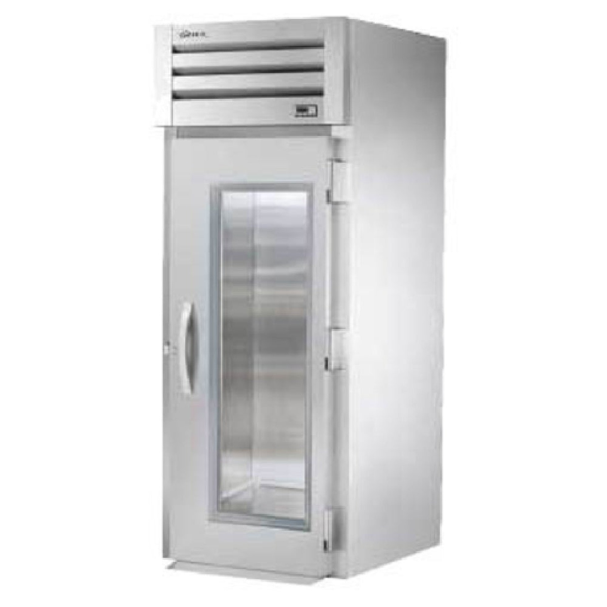 True STG1RRI-1G one-section roll-in refrigerator with glass door