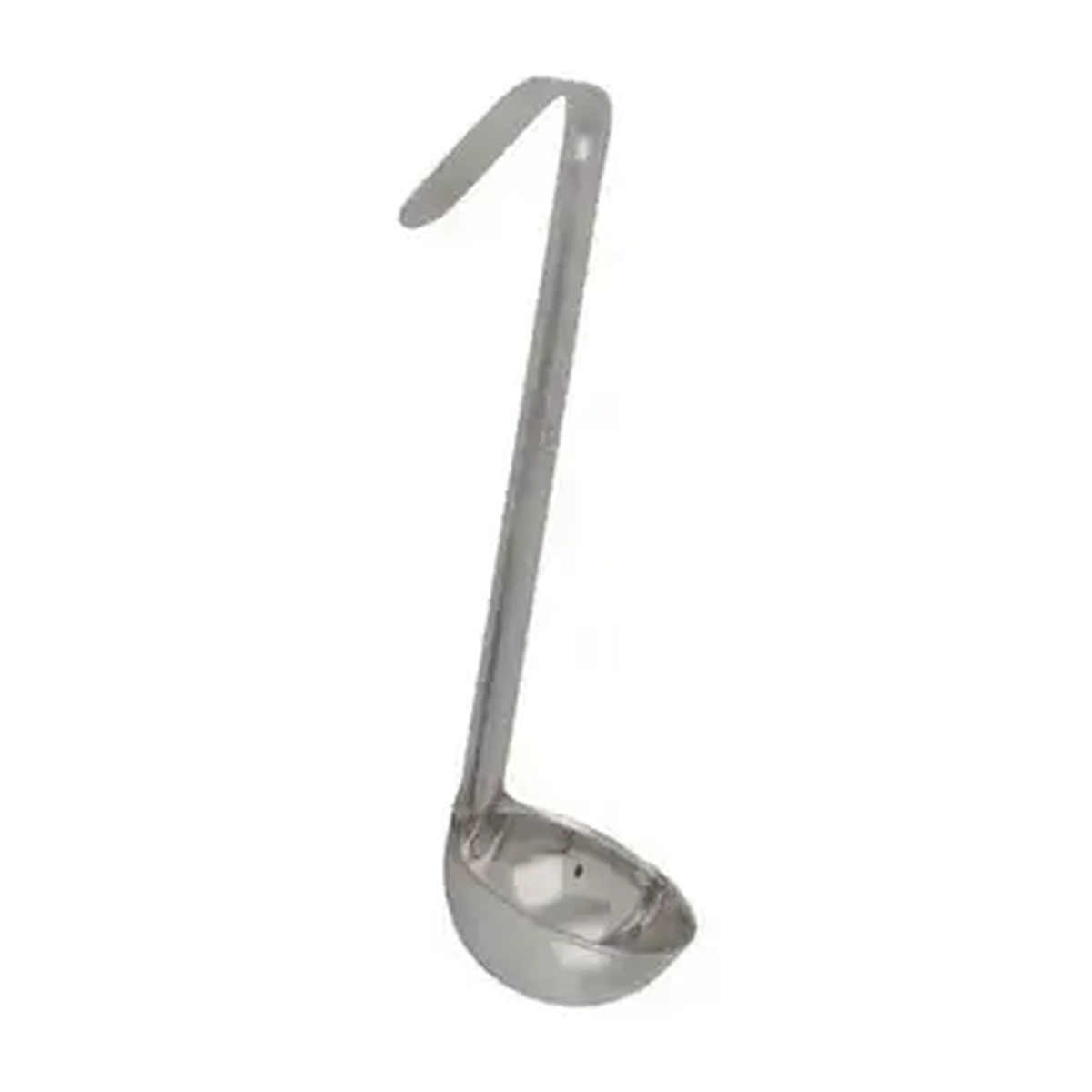 Libertyware SYRL01 stainless steel syrup ladle with short handle standing upright
