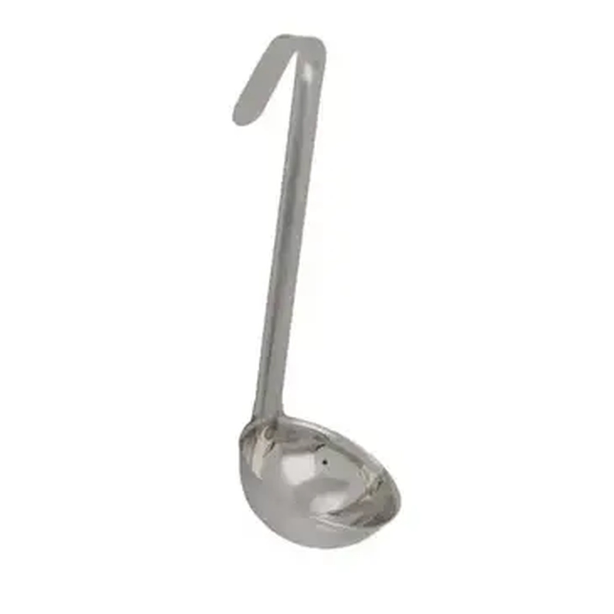 Libertyware SYRL15 stainless steel syrup ladle with short handle and hook end