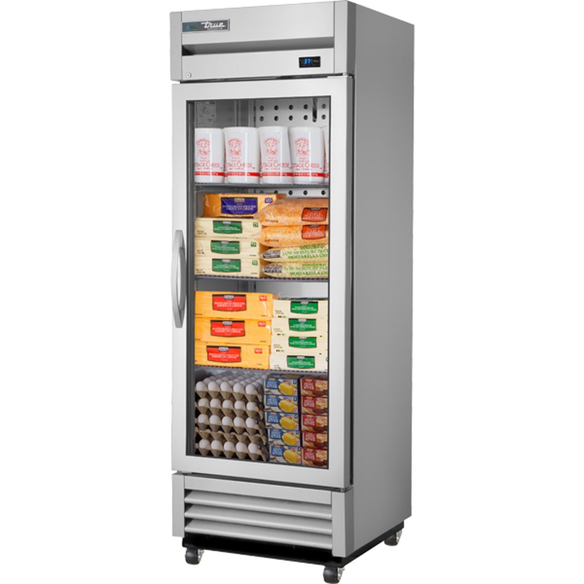 True T-19G-HC~FGD01 one-section reach-in refrigerator with framed glass door