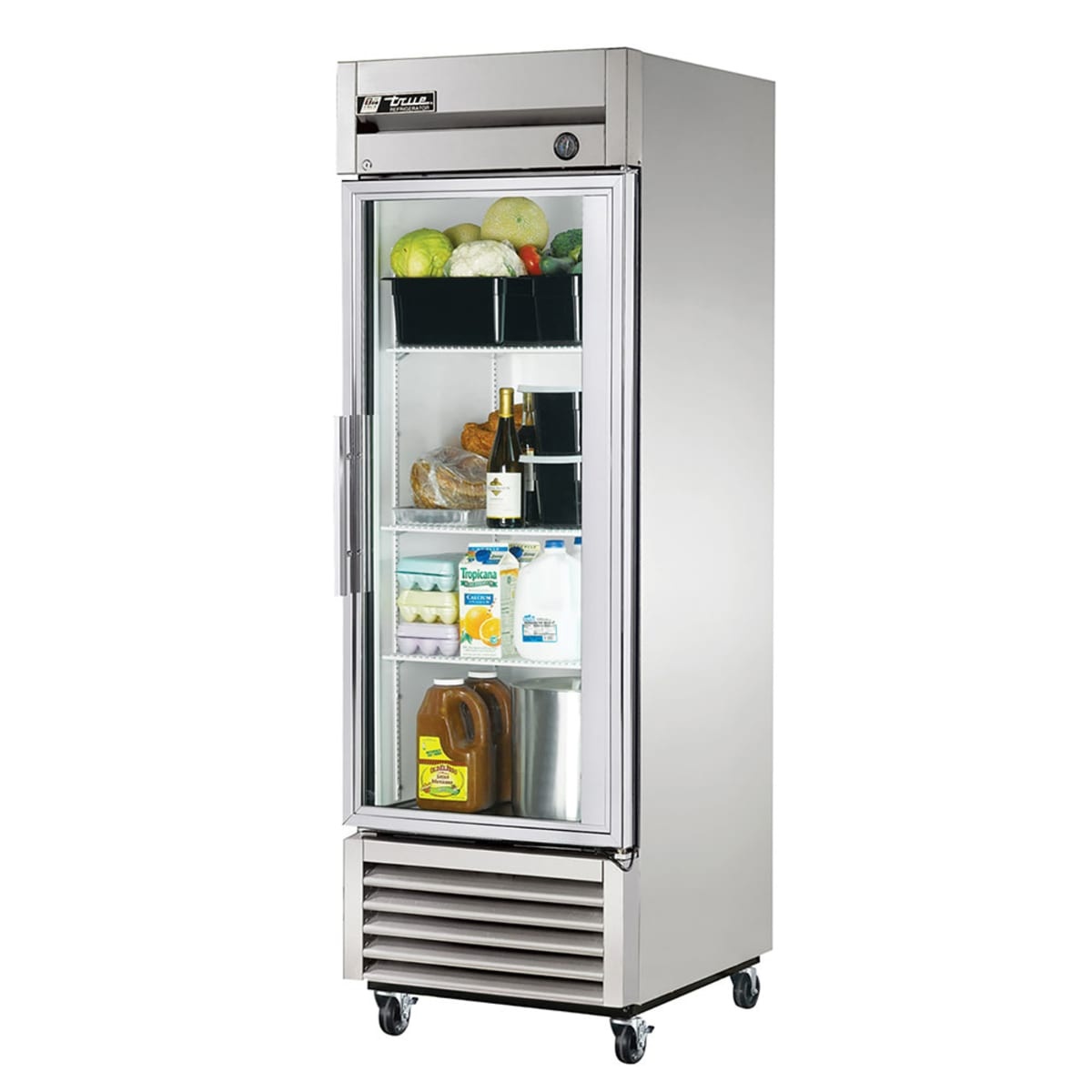 True T-23G-HC~FGD01 one-section reach-in refrigerator with framed glass door