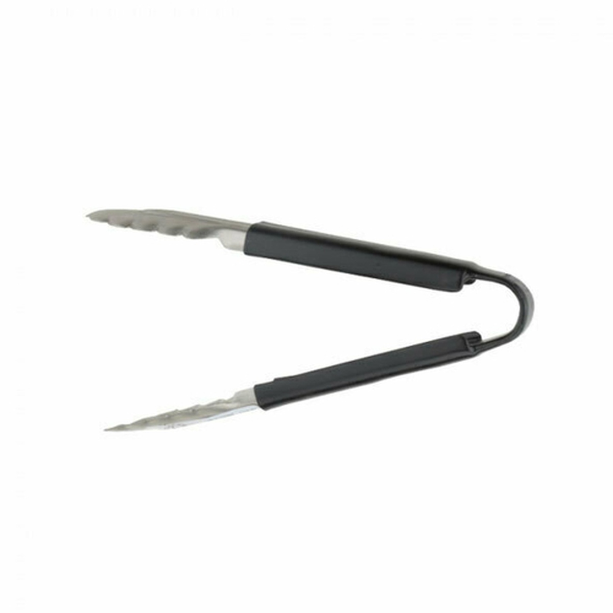 Libertyware 9-inch stainless steel tong with black plastic-coated handle