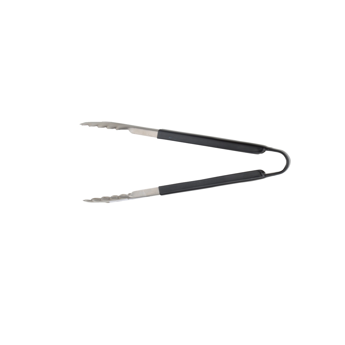 Libertyware T12P-BK 12-inch stainless steel tong with black PVC coated handle