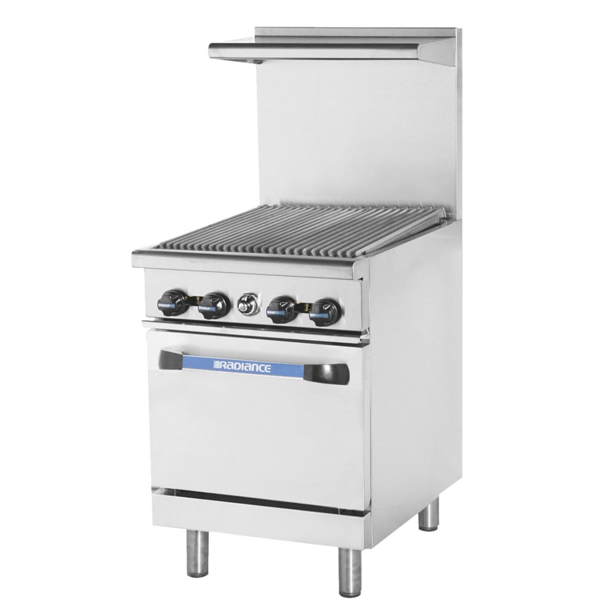 Turbo Air TAR-24RB 24-inch commercial range with radiant broiler top and standard oven