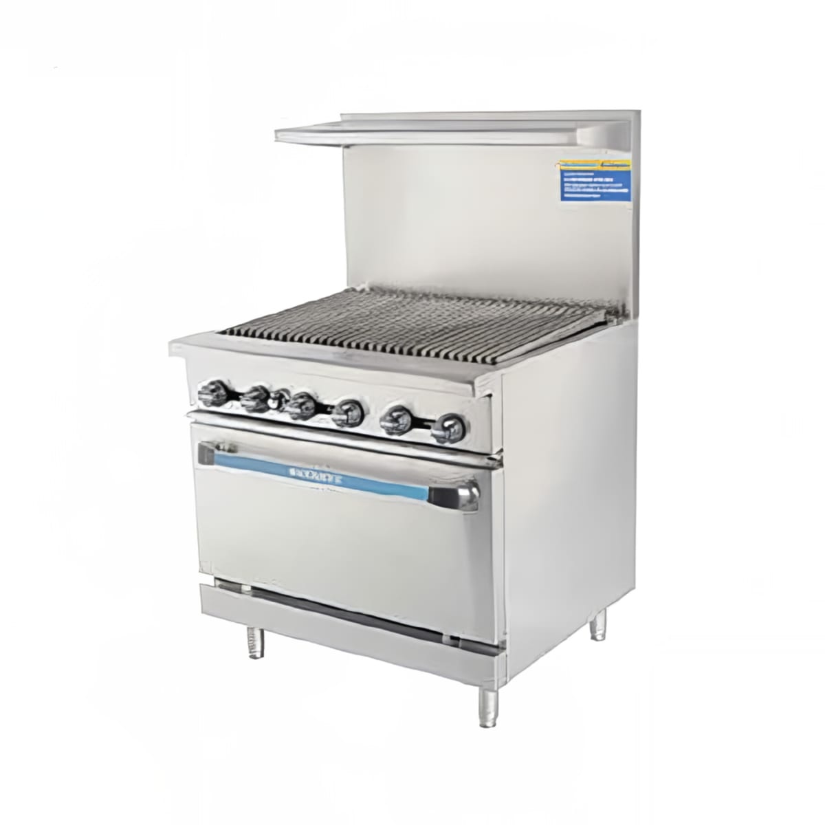 Turbo Air TAR-36RB-LP 36 inch radiant broiler range with standard oven