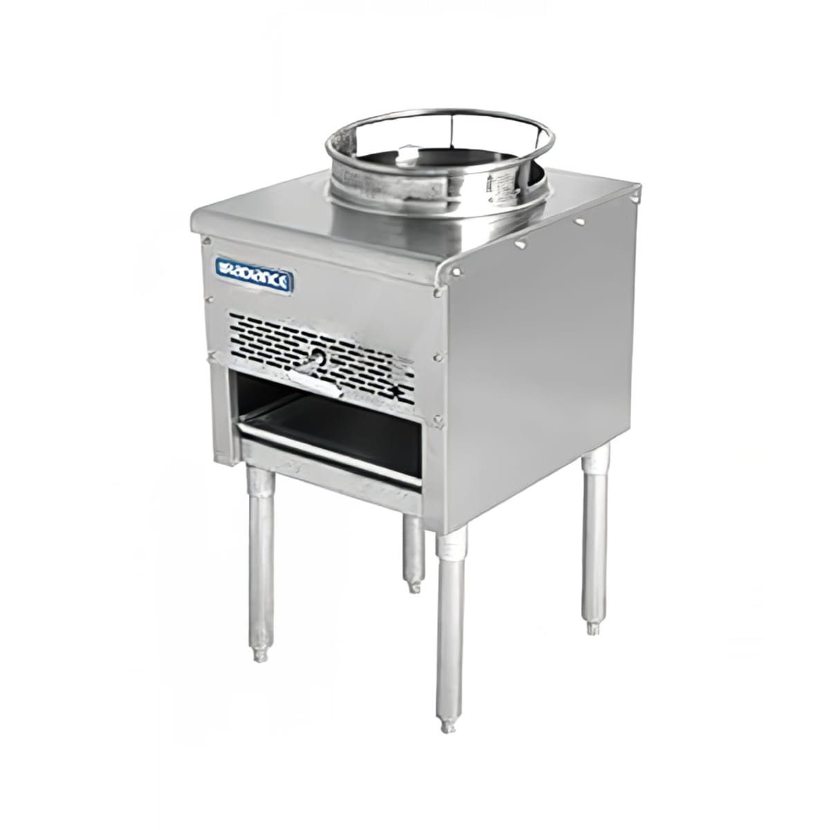 Turbo Air Radiance TAWR-13-JB wok range with stainless steel body and 13-inch wok opening