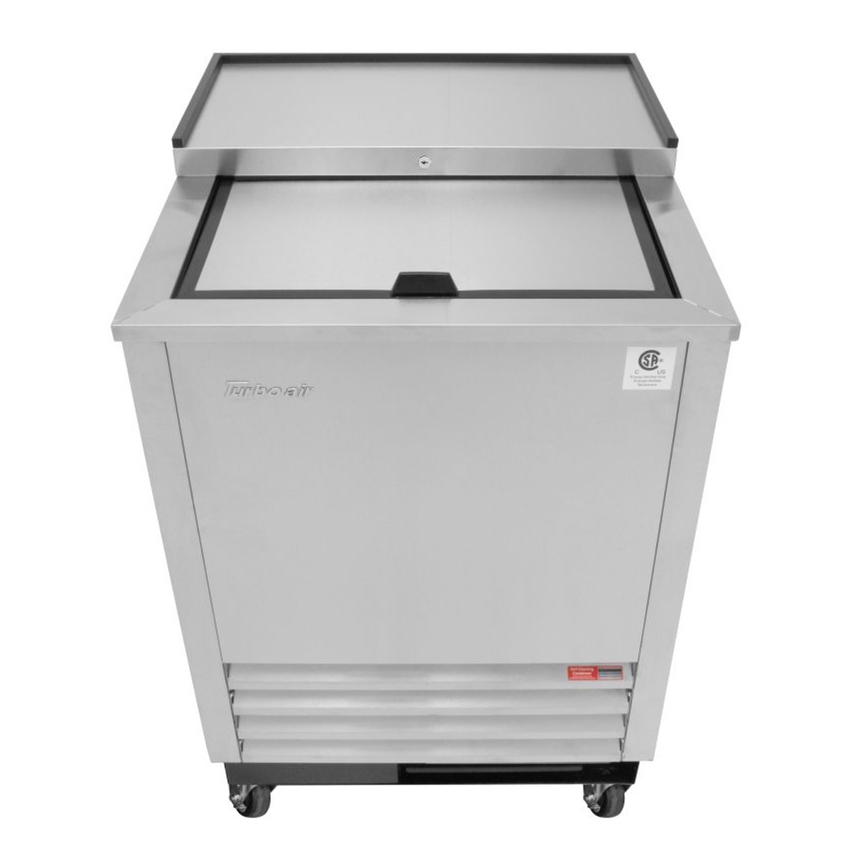 Front view of Turbo Air TBC-24SD-GF-N6 stainless steel glass froster