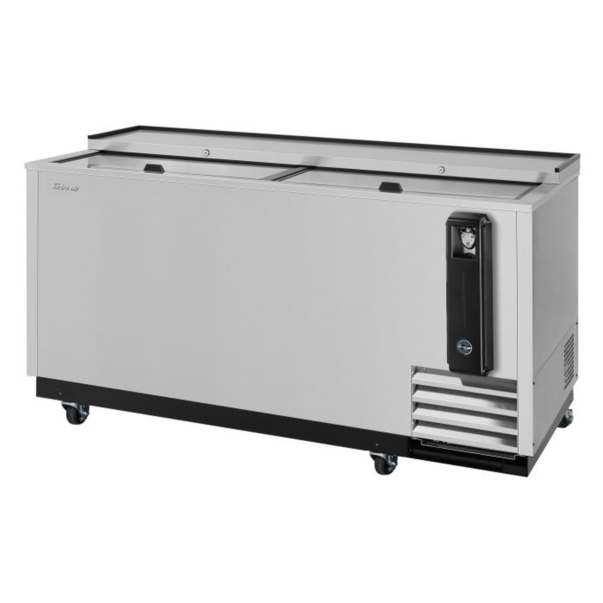 Turbo Air TBC-65SD-N6 stainless steel bottle cooler with sliding lids