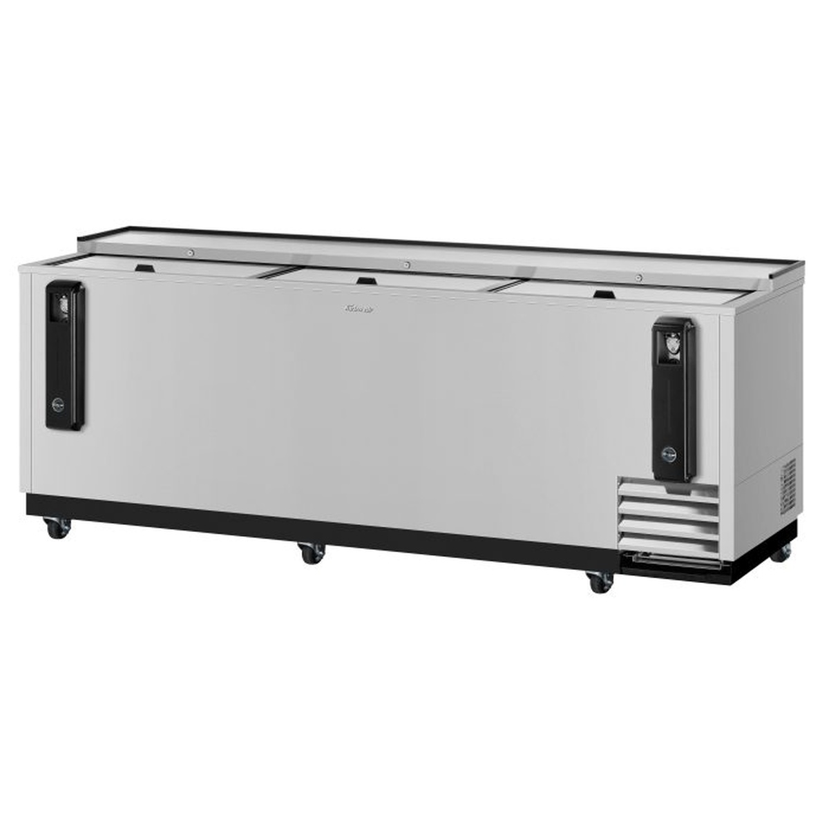 Turbo Air TBC-95SD-N stainless steel bottle cooler exterior view