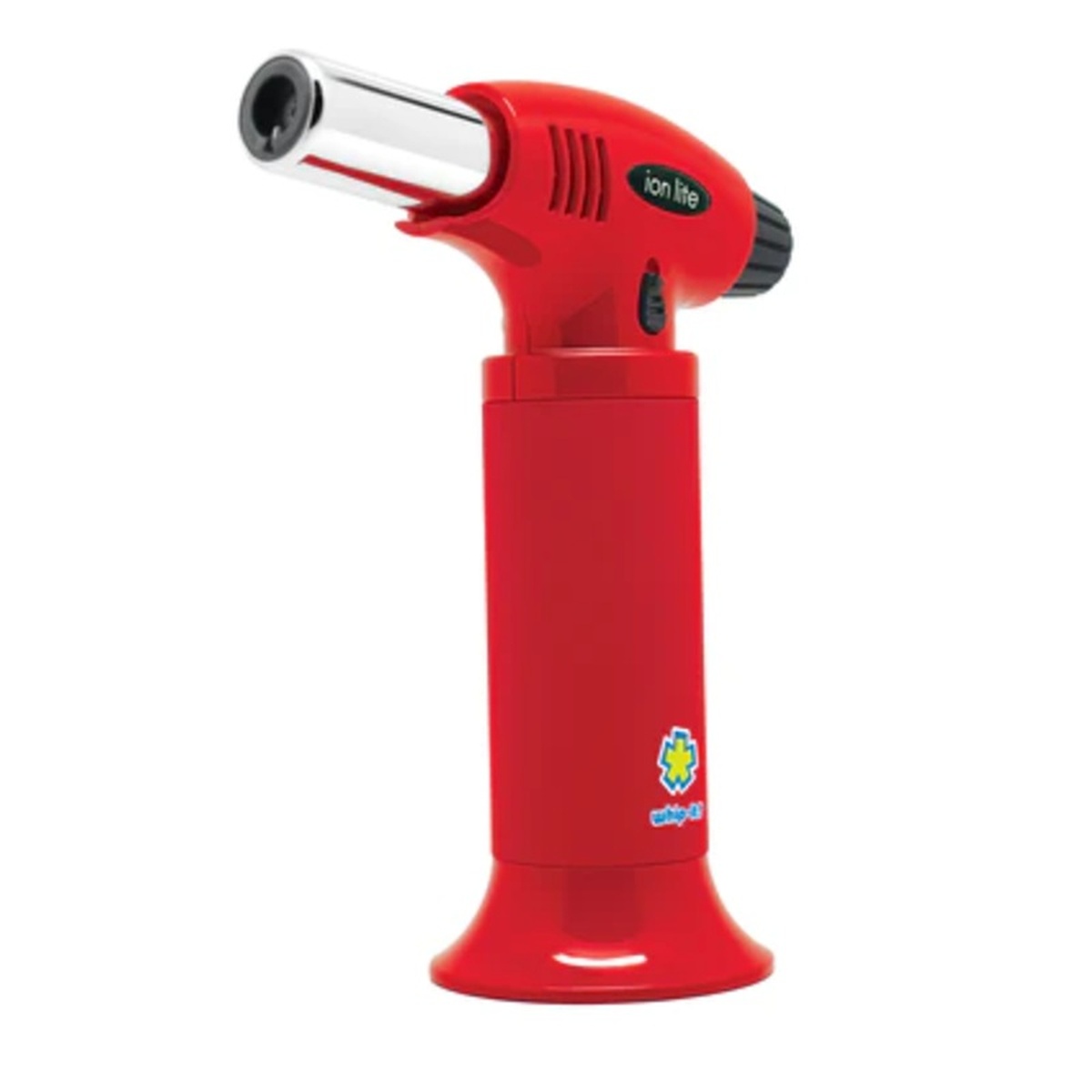 Red Whip-It Ion Lite Torch with silver nozzle and black adjustment knob