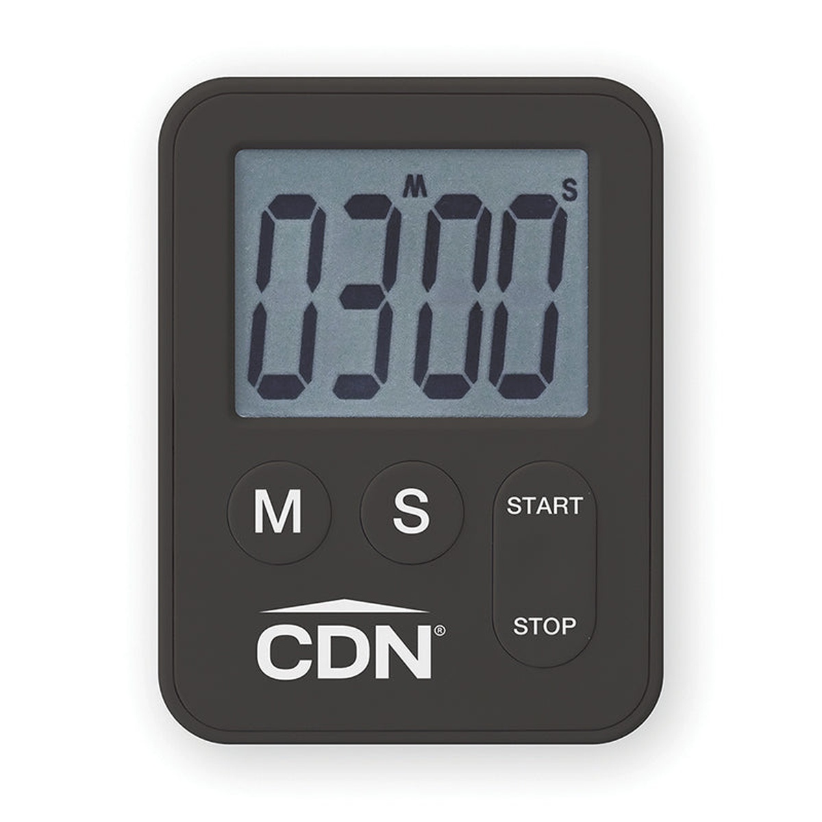 CDN TM28-BK black mini digital timer with extra-large display and start/stop buttons
