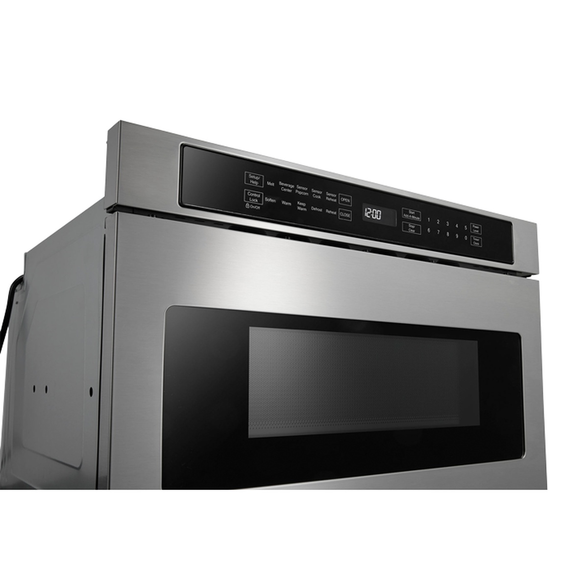 Close-up of Thor Kitchen microwave drawer control panel
