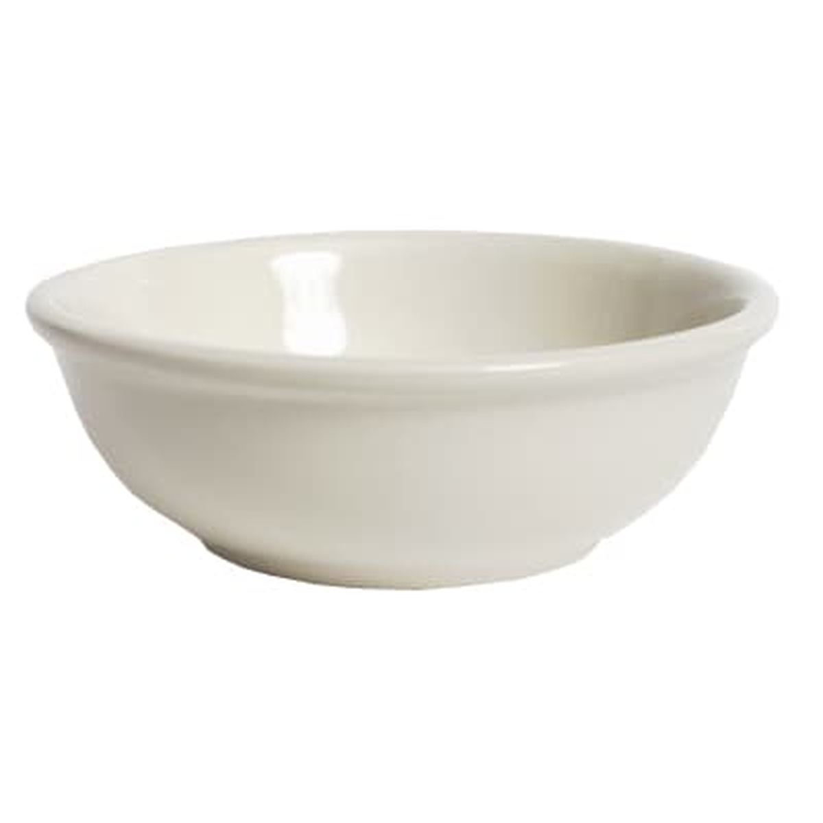 Tuxton TRE-024 eggshell round nappie bowl, 10 oz, 5.25 inch diameter, fully vitrified ceramic