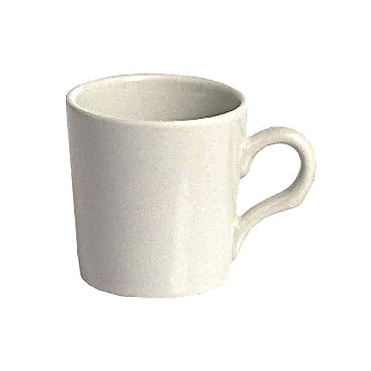 Tuxton TRE-028 Reno/Nevada 2-3/4 oz. eggshell china espresso cup with rolled edge and handle