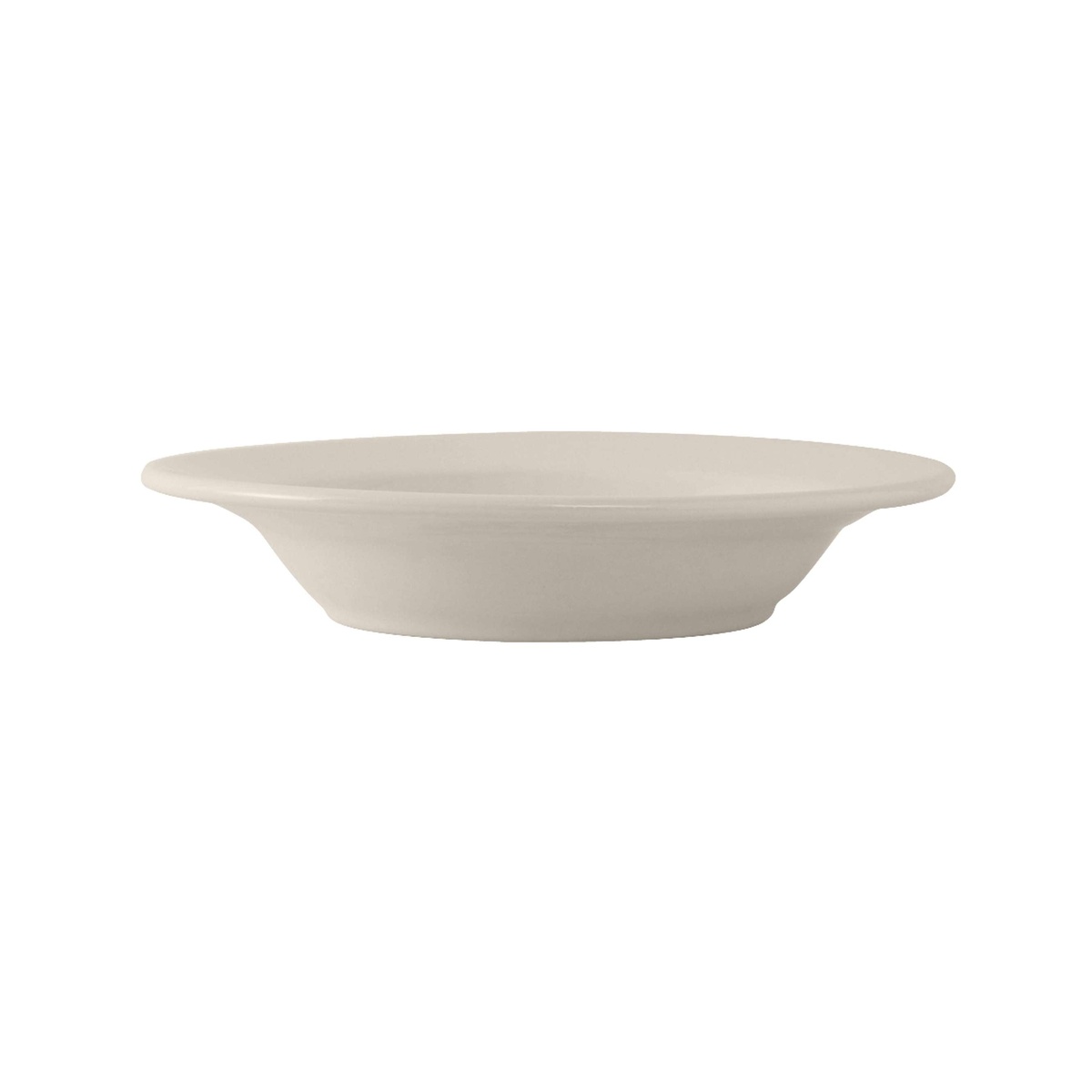 Tuxton Reno Nevada eggshell china pasta bowl variant, side view on white background