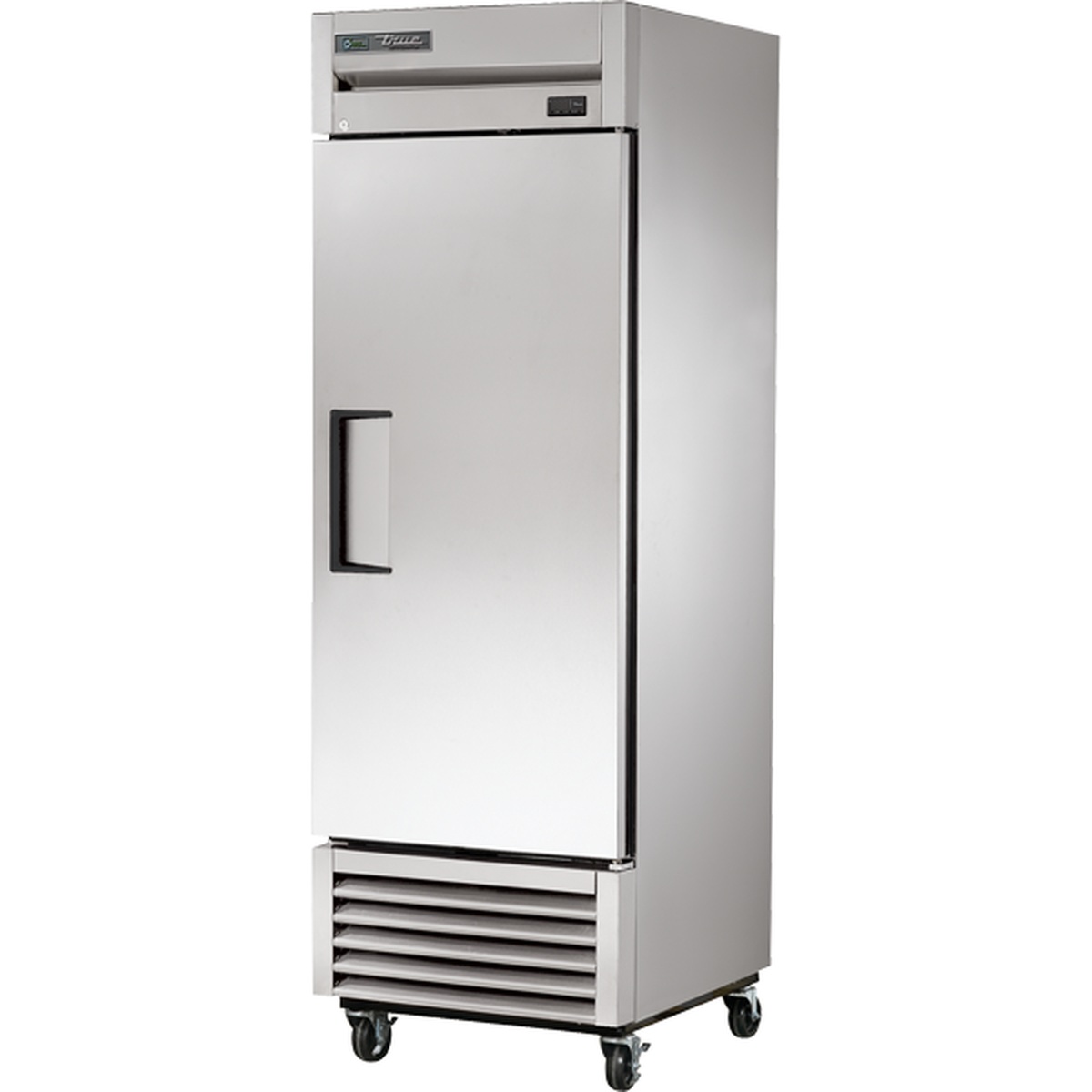 True Manufacturing TS-23-HC one-section solid door stainless steel reach-in refrigerator on casters