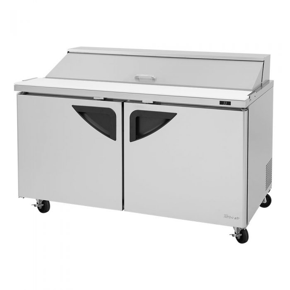 Turbo Air TST-60SD-N sandwich prep table with lid closed