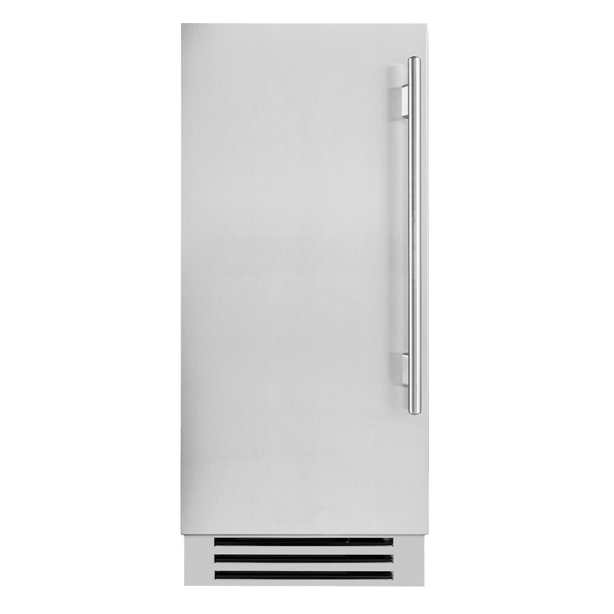 True Residential clear ice machine front with opposite hinge orientation