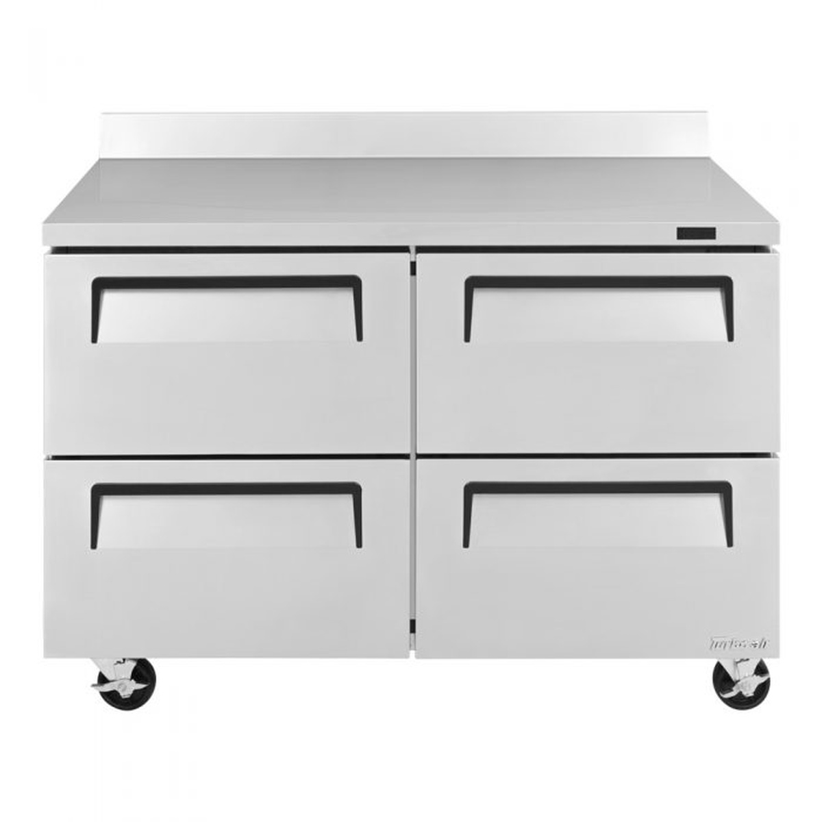 Front view of Turbo Air TWR-48SD-D4-N 48-inch worktop refrigerator with four drawers