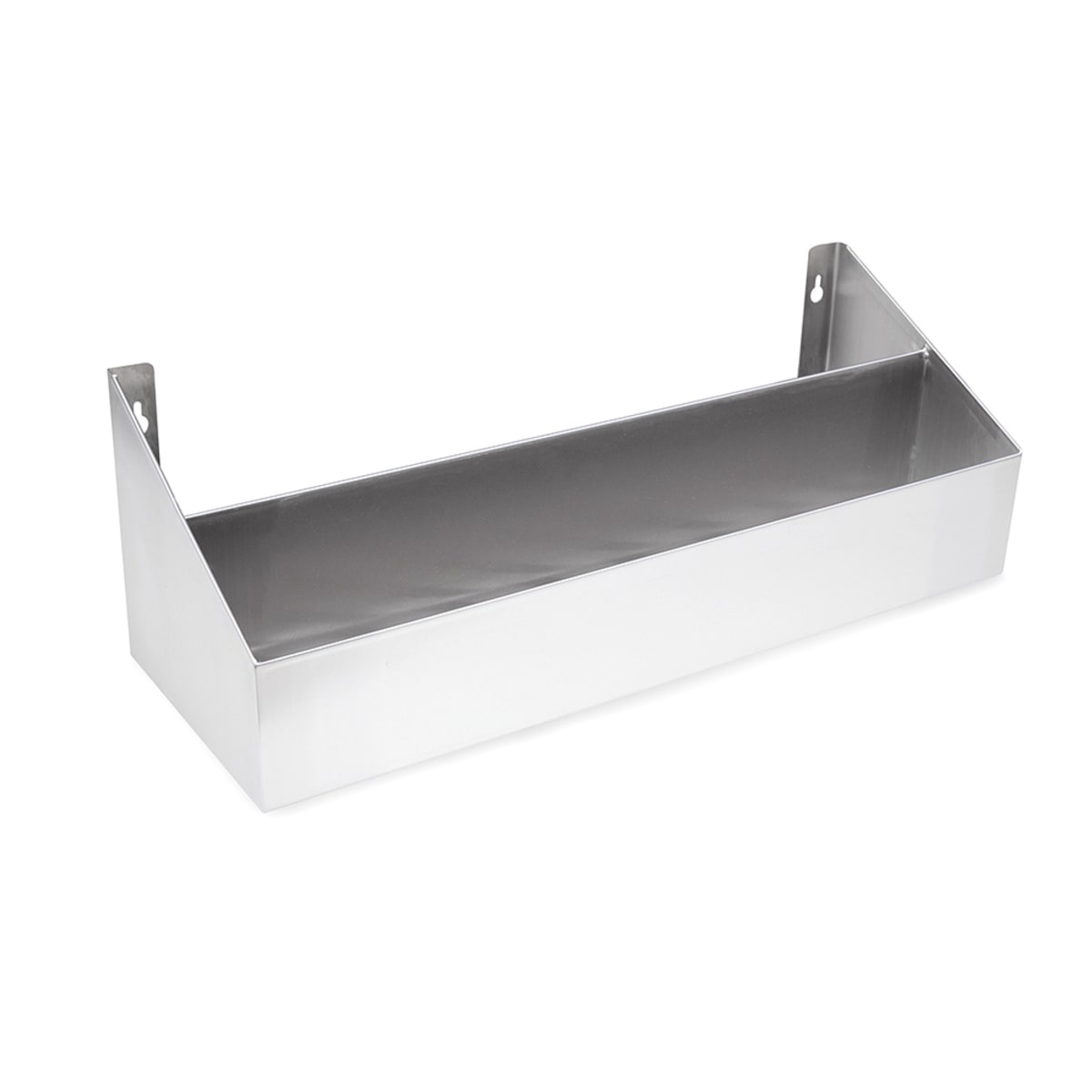 John Boos UBSR1-36-X 36-inch single-tier stainless steel underbar speed rail with keyhole mounting tabs